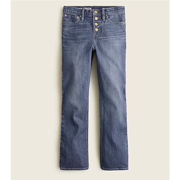 J. Crew 10" demi-boot crop jean in Stone Street wash // 28 - Picture 1 of 10